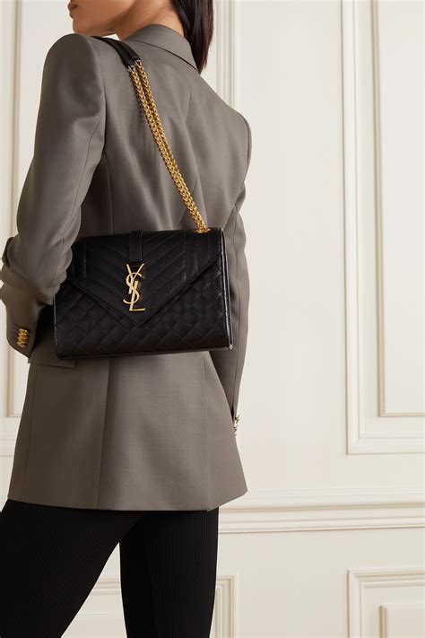 ysl envelope medium size|ysl tri quilt envelope bag.